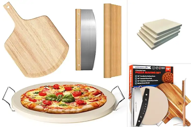 Detailed view of 10 Best Pizza Stone Sets for Home Kitchens: Crispy Crusts