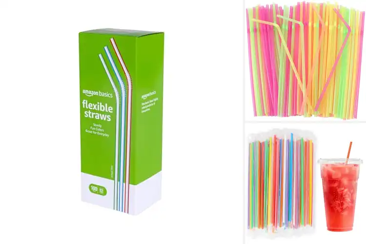 Detailed view of 10 Best Plastic Straws: Sturdy and Colorful for Fun Sipping