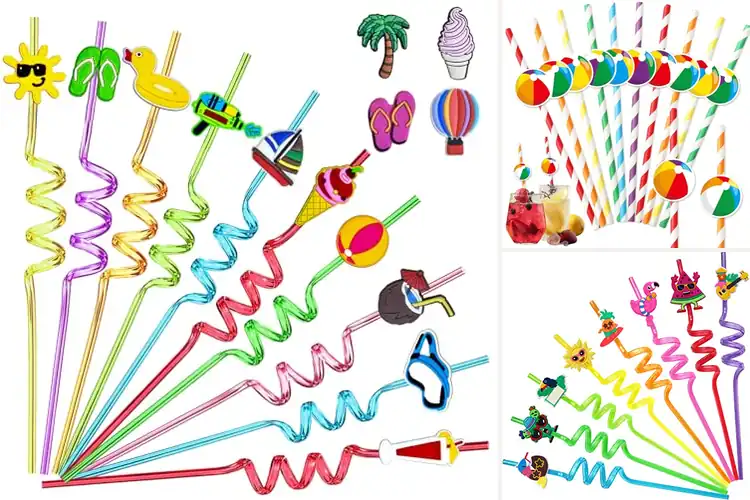 Detailed view of 6 Best Pool Party Straws for Epic Fun and Laughter