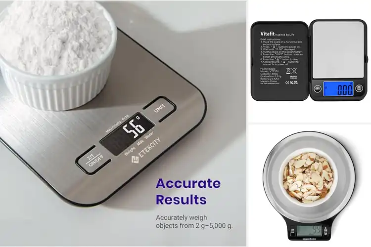 Detailed view of 10 Best Portable Kitchen Scales for Calorie Counting