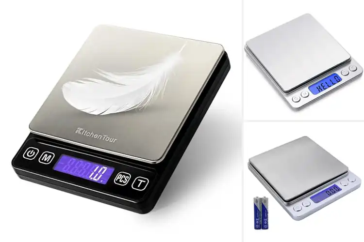 Detailed view of Best precision kitchen scales with 2g accuracy