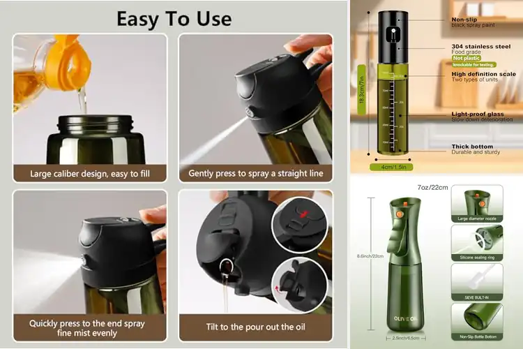 Detailed view of Best Precision Spray Nozzle Olive Oil Mister