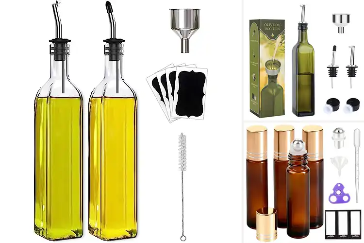 Detailed view of 10 Best Refillable Oil Bottles: Easy, Mess-Free Pouring