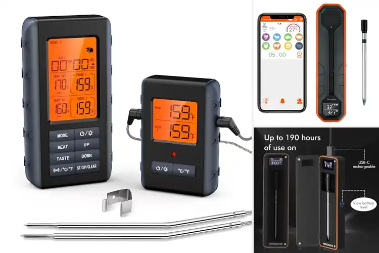 Detailed view of Best Remote Readout Thermometers For Cooking