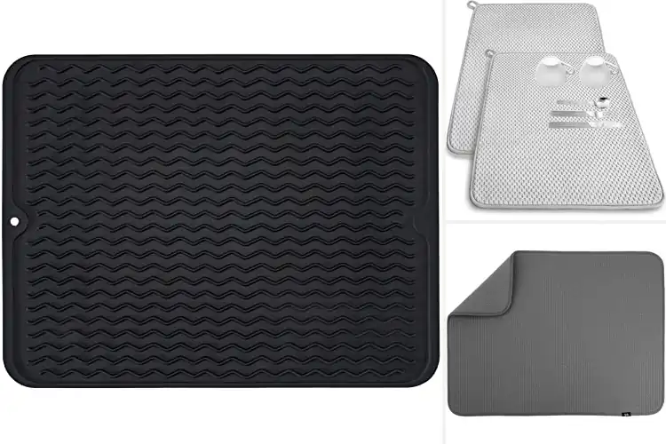 Detailed view of 10 Best Reusable Dish Drying Mats: Dry Counters Now