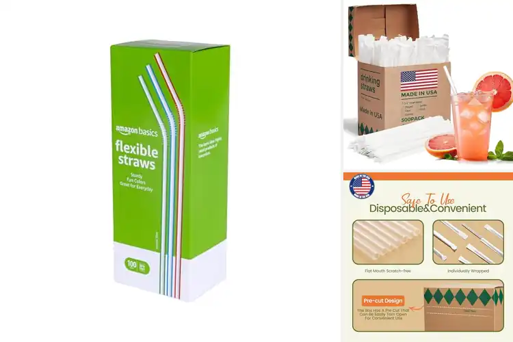 Detailed view of 10 Best Single-Use Straws: Safe and Fun for All Drinks