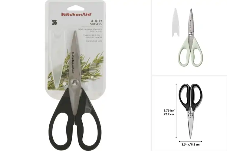 Detailed view of Best Soft Grip Kitchen Shears Handle
