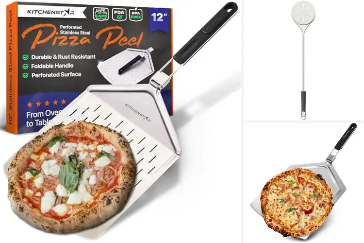 Detailed view of 10 Best Stainless Steel Pizza Peels for Effortless Baking