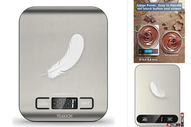 Detailed view of 10 Best Tare Function Scales for Precise Baking Measurements