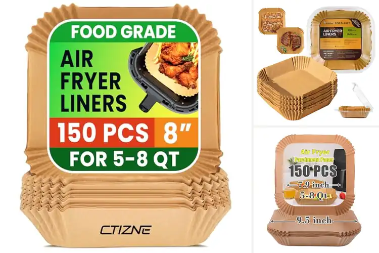 Detailed view of 10 Best Unbleached Parchment Liners For 5 To 8 Qt Baskets