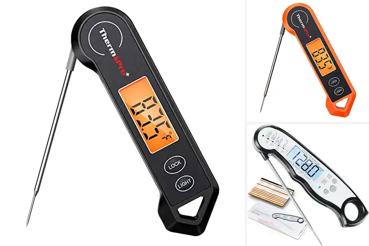 Detailed view of 10 Best Waterproof Food Thermometers For Grilling