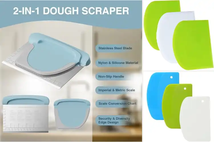 Detailed view of 10 Best Wet Dough Scrapers for Effortless Shaping