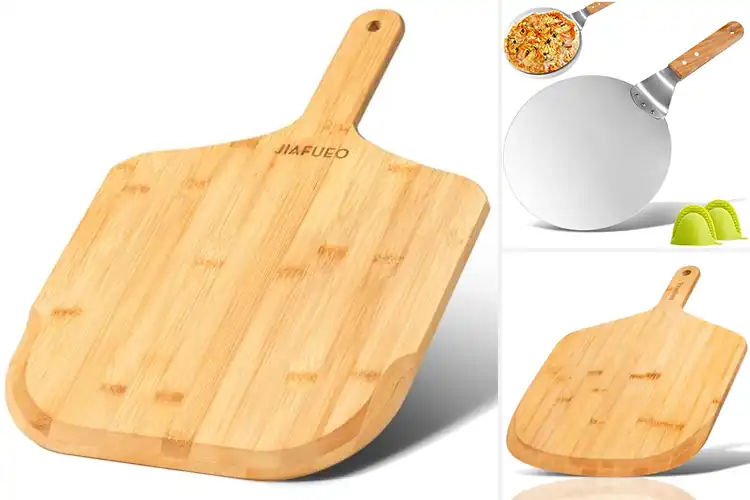 Detailed view of 10 Best Wooden Handle Pizza Peels for Perfect Homemade Pizzas