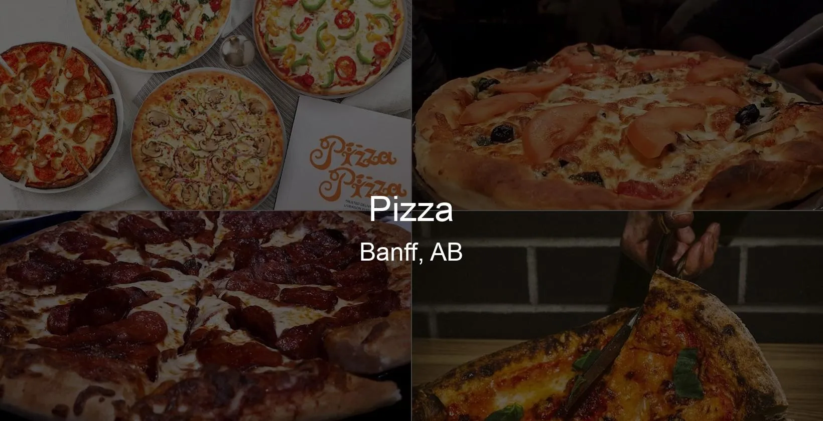 Pizza in Banff, AB Photo